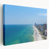 Large canvas of Alabama scenery in muted green and blue tones, ideal for kitchen wall art.