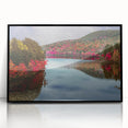 Large abstract wall art depicting a Connecticut scenery in black and white tones on a framed acrylic.