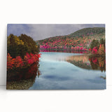 Black and white photograph of a Connecticut landscape on stretched canvas, ideal for kitchen wall art.