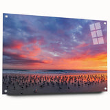 Acrylic print of Daytona scenery with vibrant twilight hues, ideal for dining room decor.