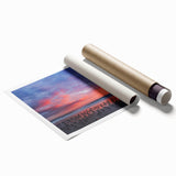 Extra large rolled print of Daytona scenery with vibrant floral art, ideal for classy bathroom or large living room decor.