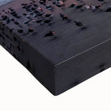 Black and white stretched canvas of Daytona landscape, ideal for bedroom wall art.