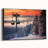 Framed canvas depicting a serene Vermont landscape in muted earth tones, ideal for bedroom wall art.