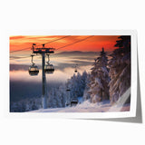 Extra large rolled print of Vermont scenery with vibrant green and autumn hues, ideal for dining room wall art.