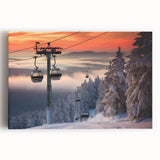 Black and white stretched canvas featuring a serene Vermont landscape, ideal for kitchen wall art or bedroom ambiance.