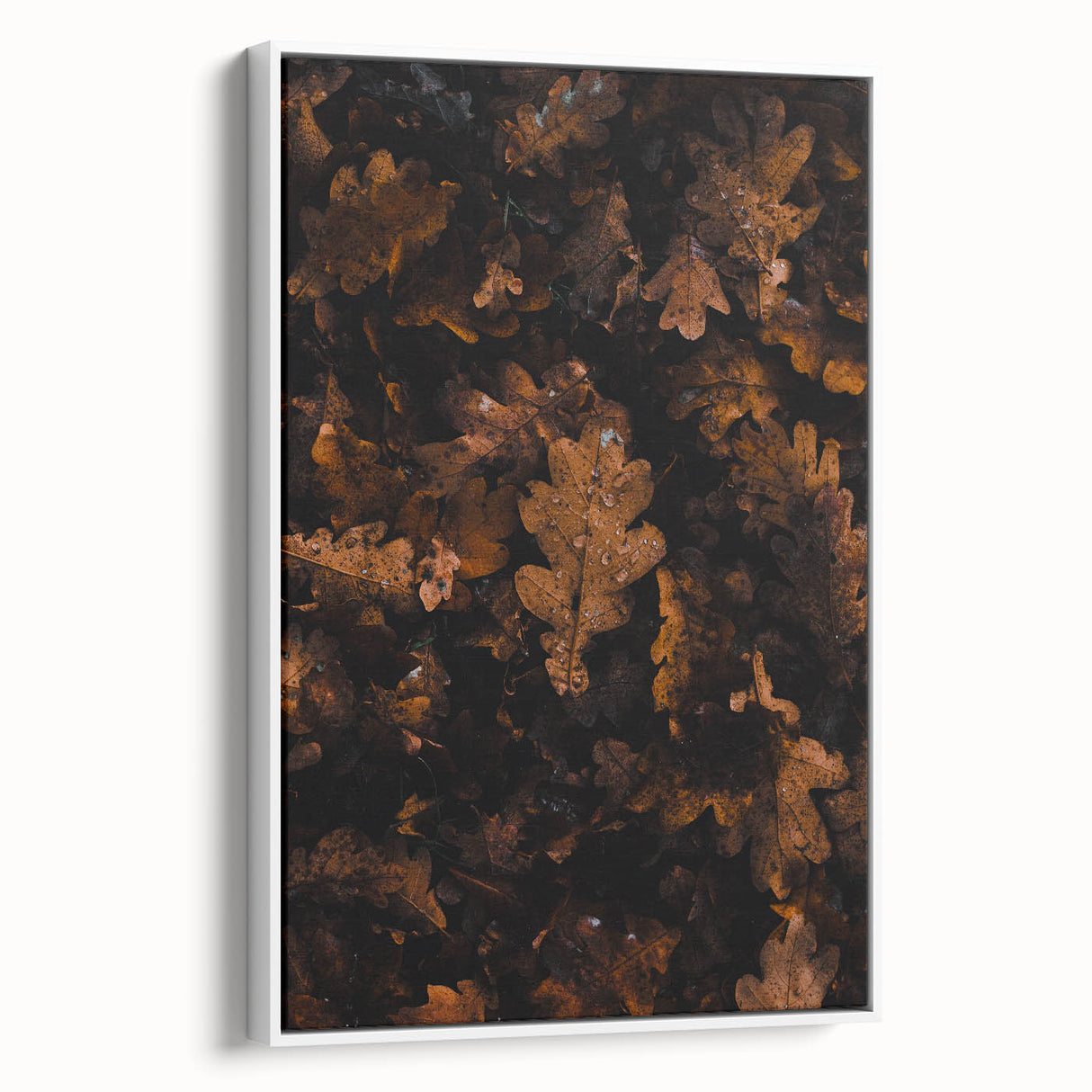 Vintage poster art of a colorful fall scene on extra large framed canvas, ideal for living room decor.