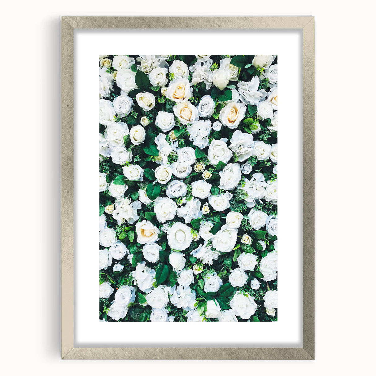 Textured abstract art print in pastel shades on a silver-framed canvas, ideal for bedroom wall decor.