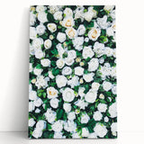 Large black and white abstract canvas art featuring spring-themed imagery, ideal for kitchen wall art.