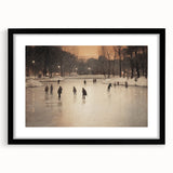 Abstract art print with vibrant, colorful swirls on a textured, extra-large canvas, framed in black.