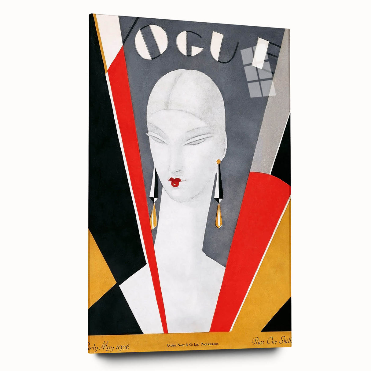 1926 Art Deco Vogue Cover Print - Minimalist Geometric Wall Art