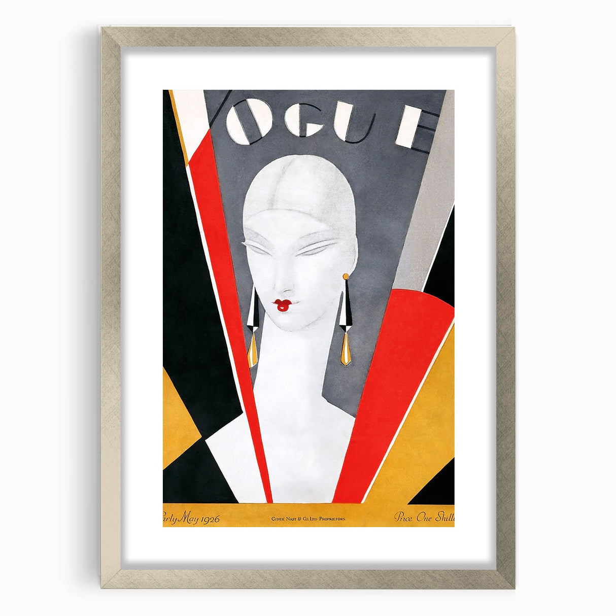1926 Art Deco Vogue Cover Print - Minimalist Geometric Wall Art