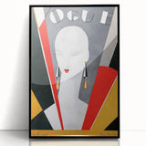 1926 Art Deco Vogue Cover Print - Minimalist Geometric Wall Art