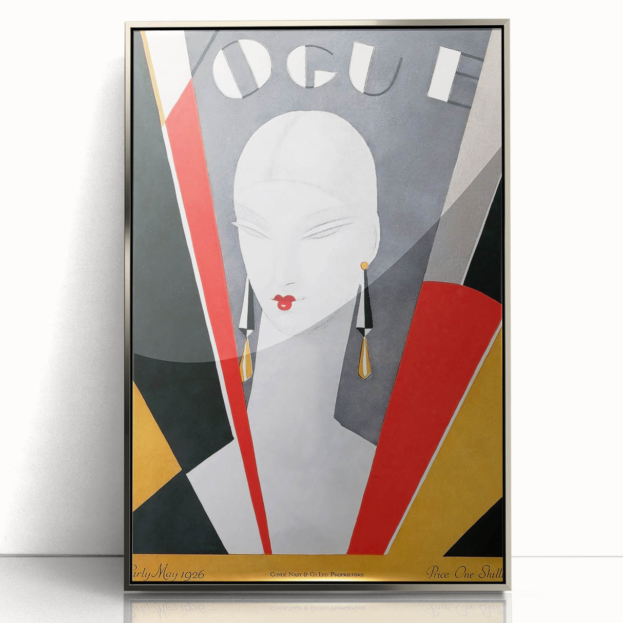 1926 Art Deco Vogue Cover Print - Minimalist Geometric Wall Art