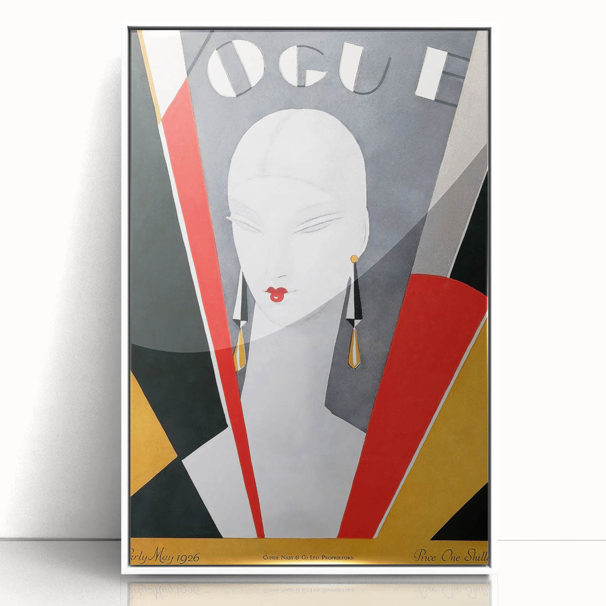 1926 Art Deco Vogue Cover Print - Minimalist Geometric Wall Art