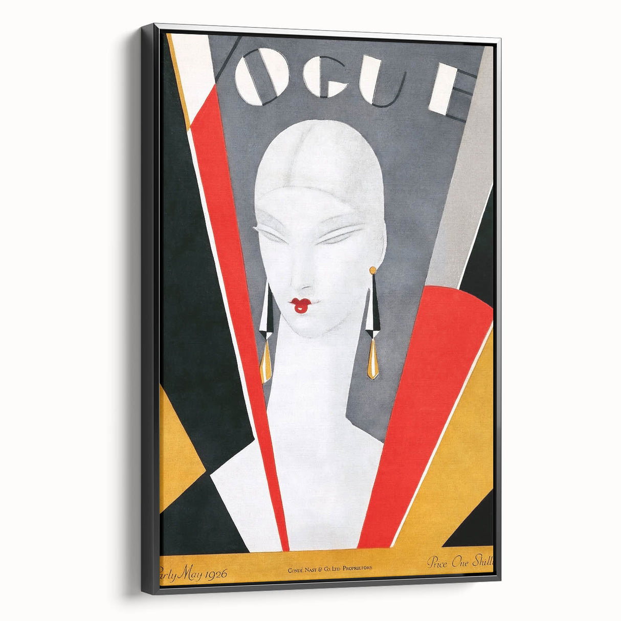 1926 Art Deco Vogue Cover Print - Minimalist Geometric Wall Art