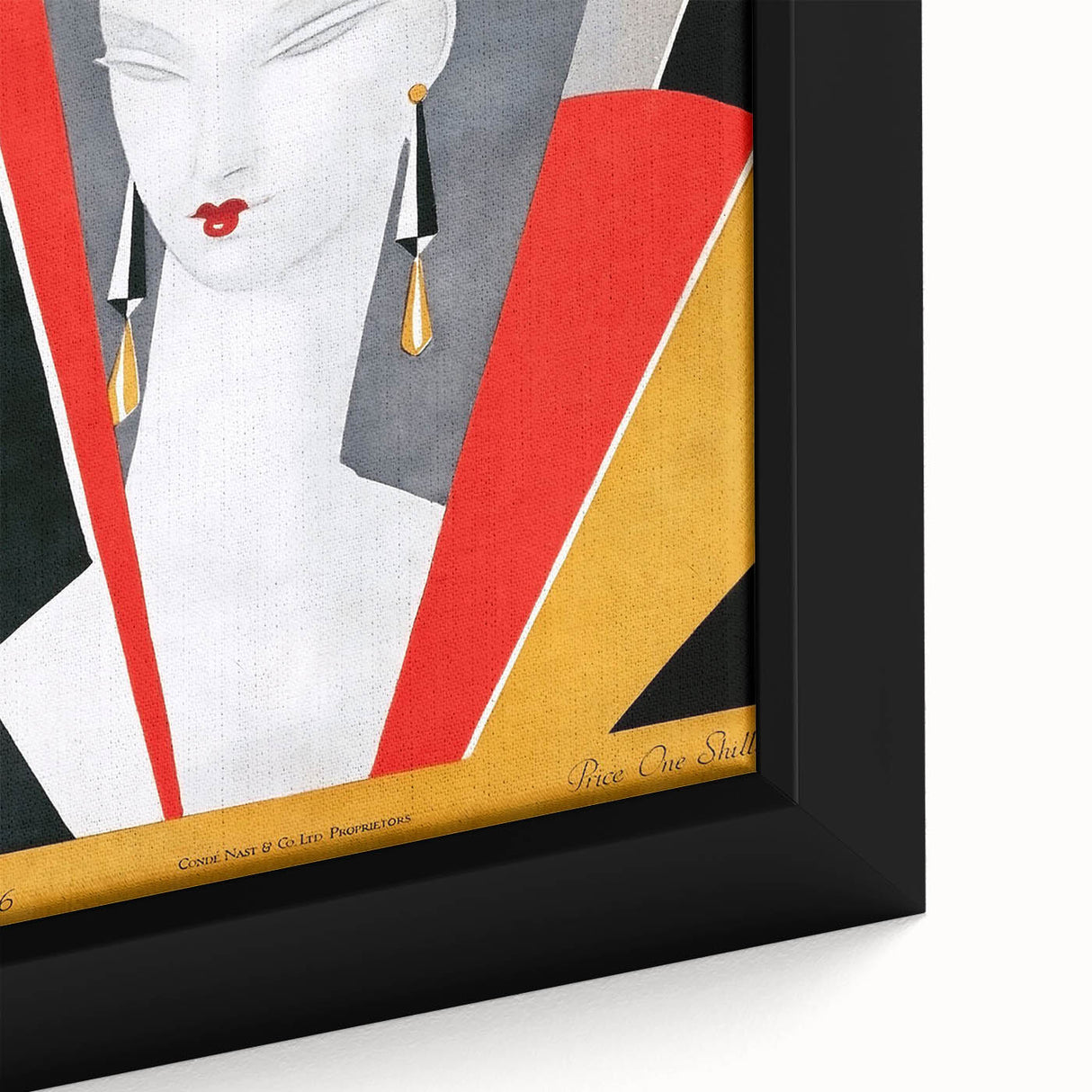 1926 Art Deco Vogue Cover Print - Minimalist Geometric Wall Art