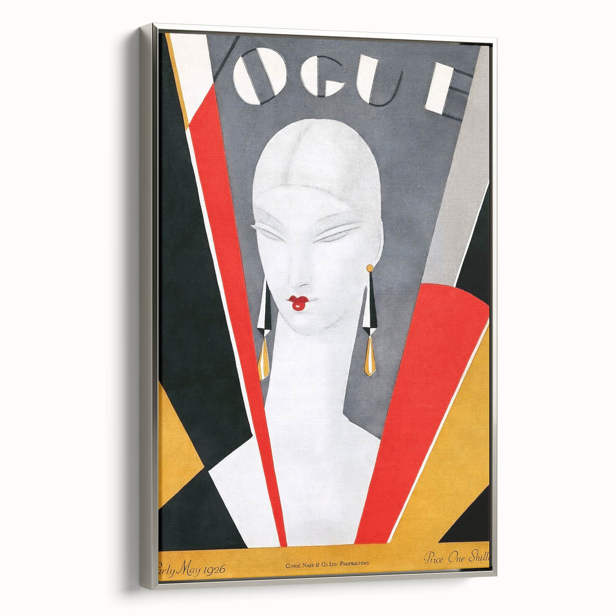 1926 Art Deco Vogue Cover Print - Minimalist Geometric Wall Art