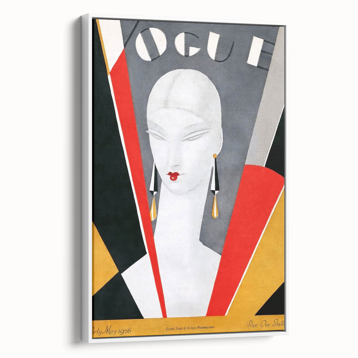 1926 Art Deco Vogue Cover Print - Minimalist Geometric Wall Art