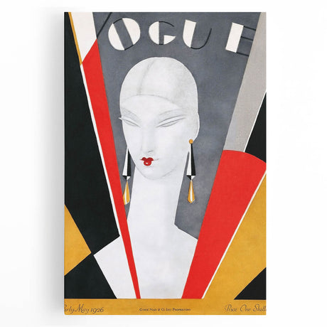 1926 Art Deco Vogue Cover Print - Minimalist Geometric Wall Art