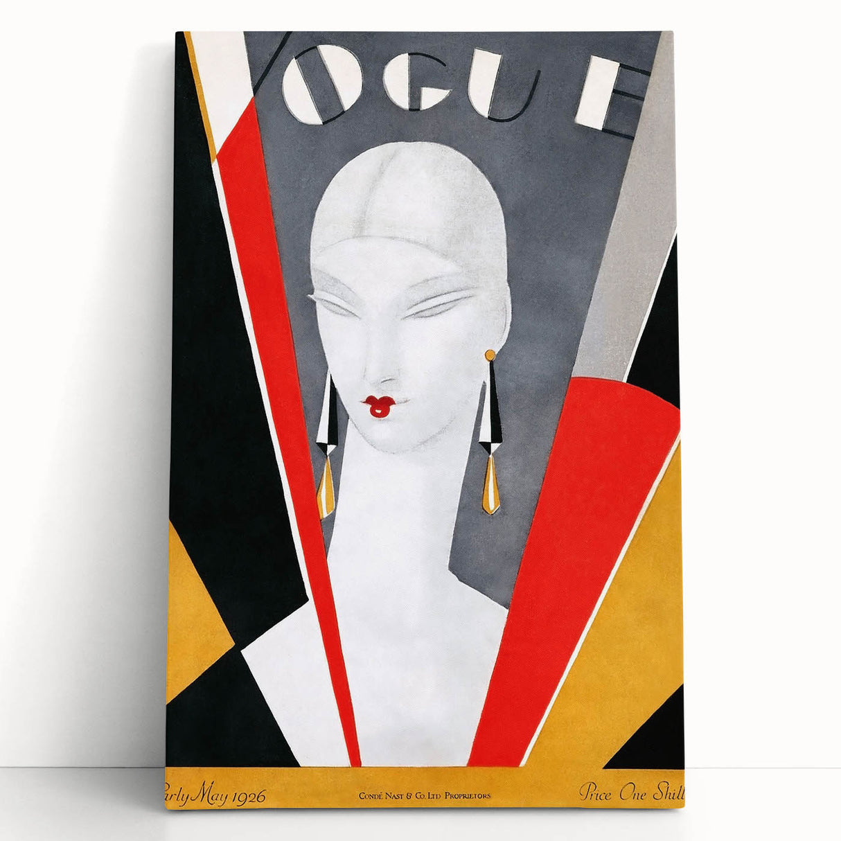 1926 Art Deco Vogue Cover Print - Minimalist Geometric Wall Art