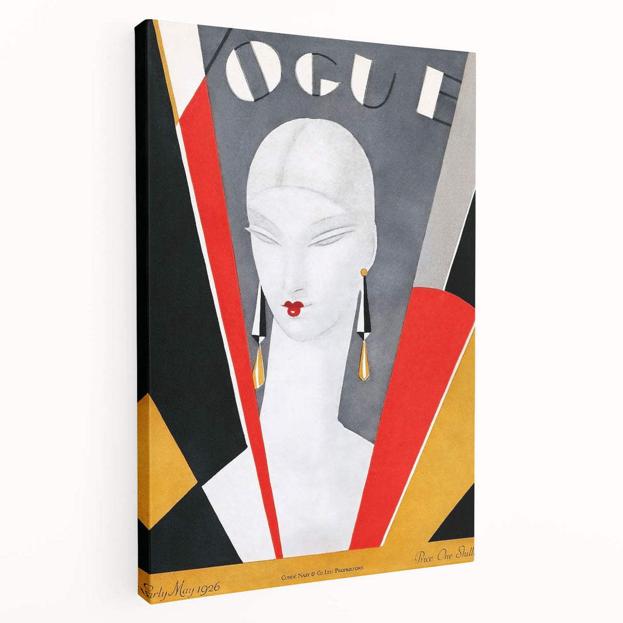 1926 Art Deco Vogue Cover Print - Minimalist Geometric Wall Art