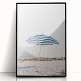 Large abstract wall art featuring swirling blue and orange hues on a framed acrylic, ideal for modern living room decor.