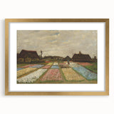 Textured abstract art print in blue and green tones, framed in gold, suitable for bedroom decor.