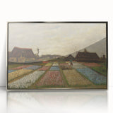 Large acrylic print of Van Gogh-inspired artwork in silver frame, featuring mid-century modernist style.