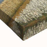 Large art of a black and white landscape painting on stretched canvas, suitable for bedroom wall decor.