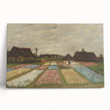 Large black and white stretched canvas depicting Vincent van Gogh's portrait, suitable for kitchen wall art.