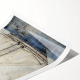 Extra large wall art featuring line art flowers in soft pastel shades on a rolled print, ideal for large living room decor.