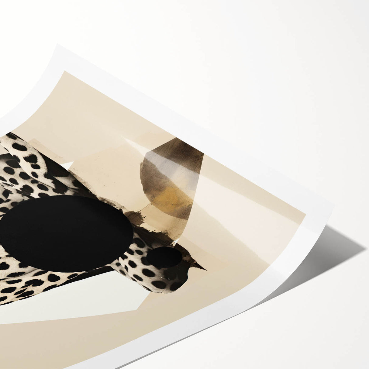 Elegant Dining Room Art Prints – Surreal Abstract Cheetah Design
