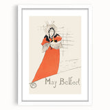 Impressionist Poster - May Belfort by Toulouse-Lautrec Art Print