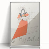 Impressionist Poster - May Belfort by Toulouse-Lautrec Art Print