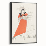Impressionist Poster - May Belfort by Toulouse-Lautrec Art Print
