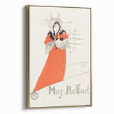 Impressionist Poster - May Belfort by Toulouse-Lautrec Art Print