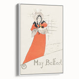 Impressionist Poster - May Belfort by Toulouse-Lautrec Art Print