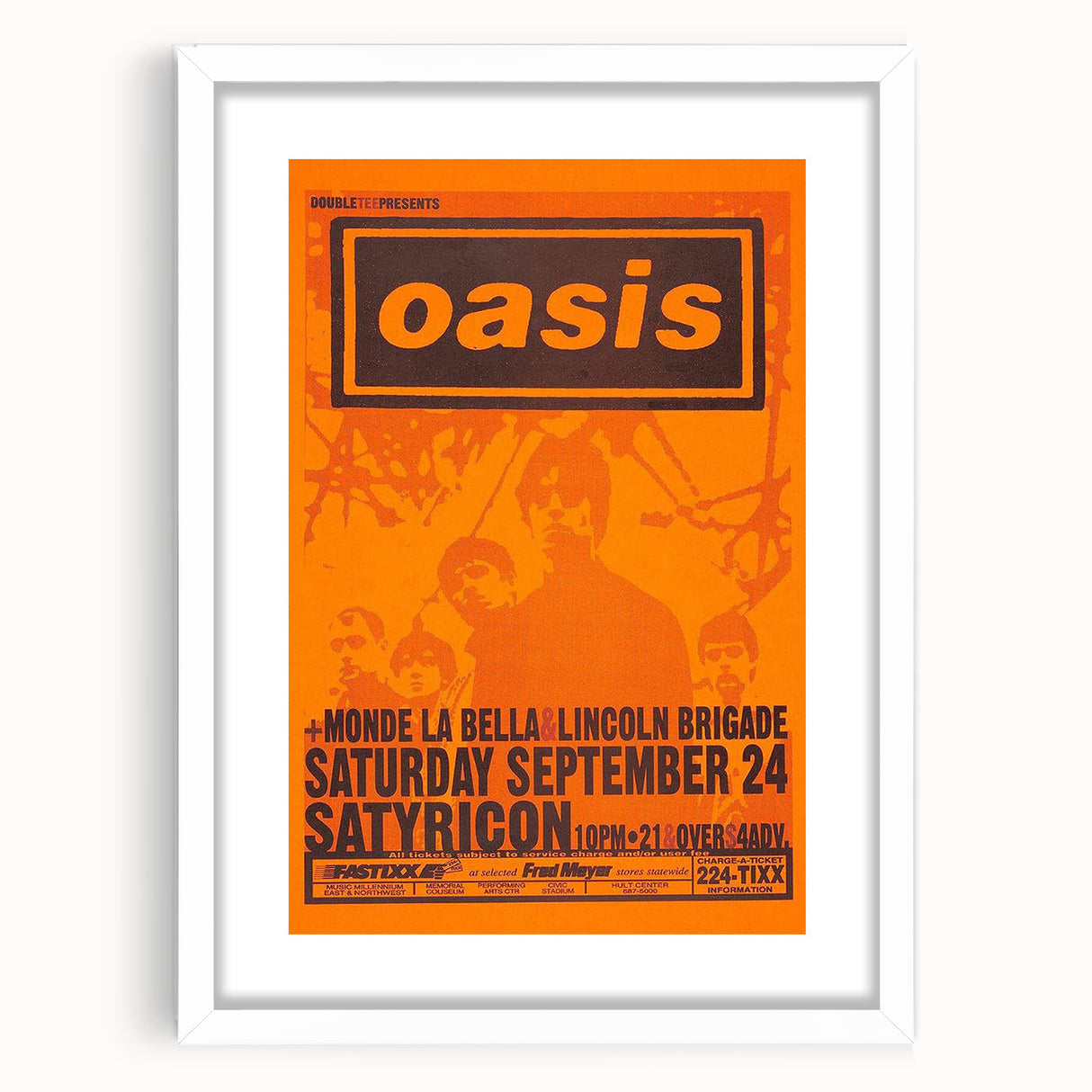 Oasis Concert Poster - Retro Art for Britpop Fans