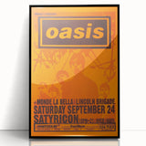 Oasis Concert Poster - Retro Art for Britpop Fans