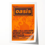 Oasis Concert Poster - Retro Art for Britpop Fans