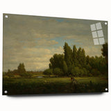 Realism Landscape Art Print - Meadow and Trees by Théodore Rousseau