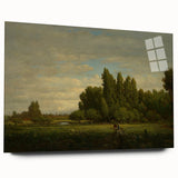 Realism Landscape Art Print - Meadow and Trees by Théodore Rousseau