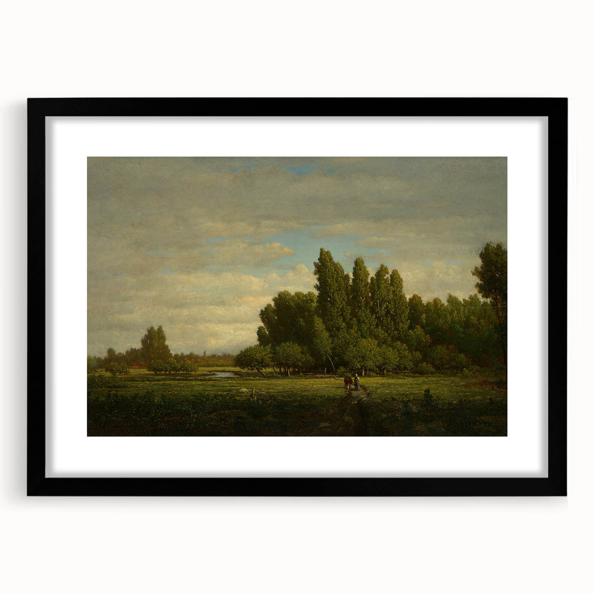 Realism Landscape Art Print - Meadow and Trees by Théodore Rousseau