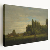 Realism Landscape Art Print - Meadow and Trees by Théodore Rousseau