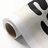 Modern Dining Room Wall Art – Black & White Abstract Canvas Print