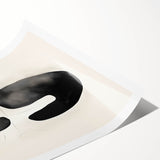 Modern Dining Room Wall Art – Black & White Abstract Canvas Print