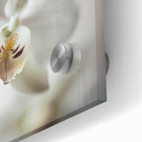Elegant White Orchid Canvas Wall Art – Modern Framed Floral Decor