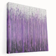 Abstract floral stretched canvas artwork showcasing vibrant colors, intricate details, and a textured surface, perfect for modern home decor and artistic spaces.