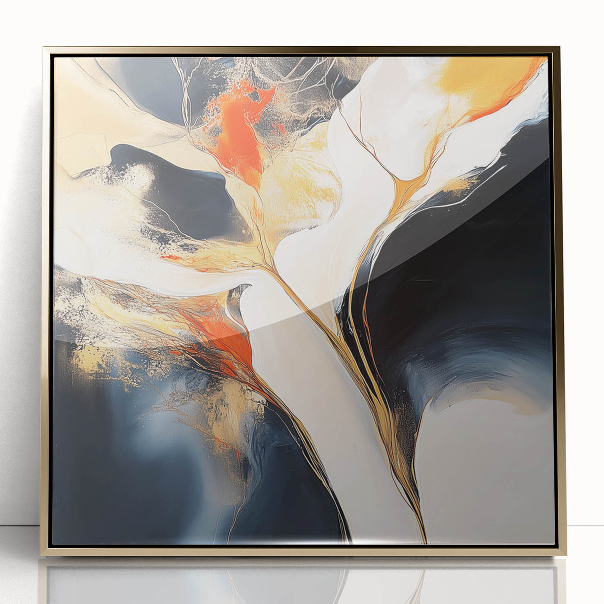 Modern Abstract Wall Art – Large Minimalist Geometric Canvas