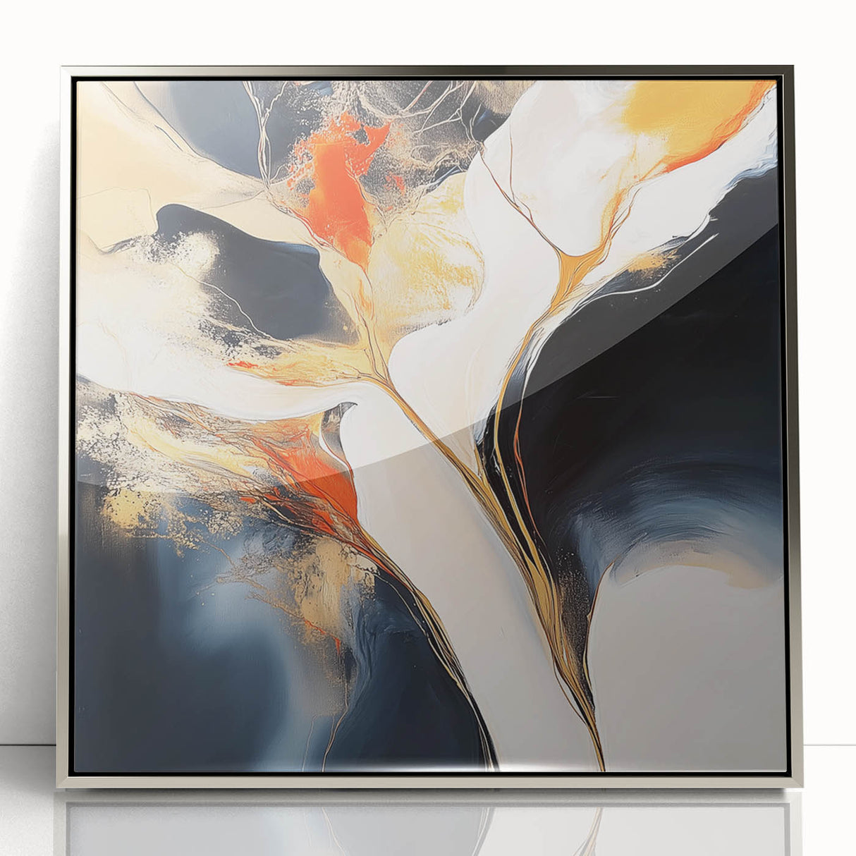 Modern Abstract Wall Art – Large Minimalist Geometric Canvas